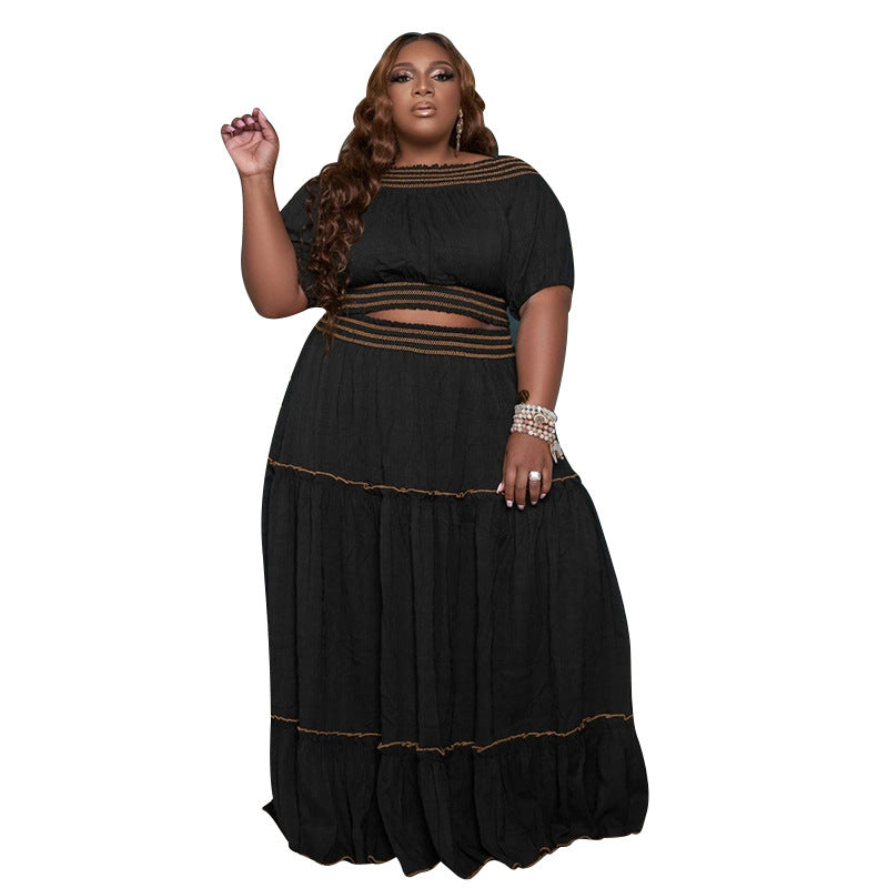 Fashionable Women's Two-piece Skirt Set