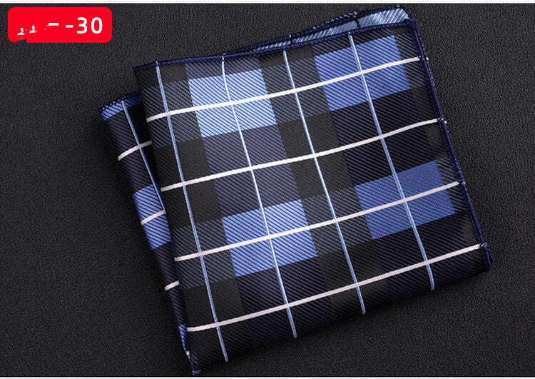 Men's Textured Retro Embroidery Jacquard Square Scarf