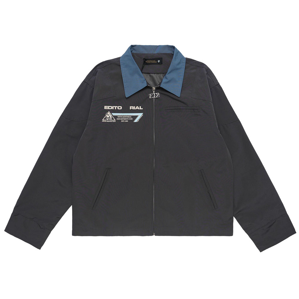 American Street Letter Printed Workwear Jacket