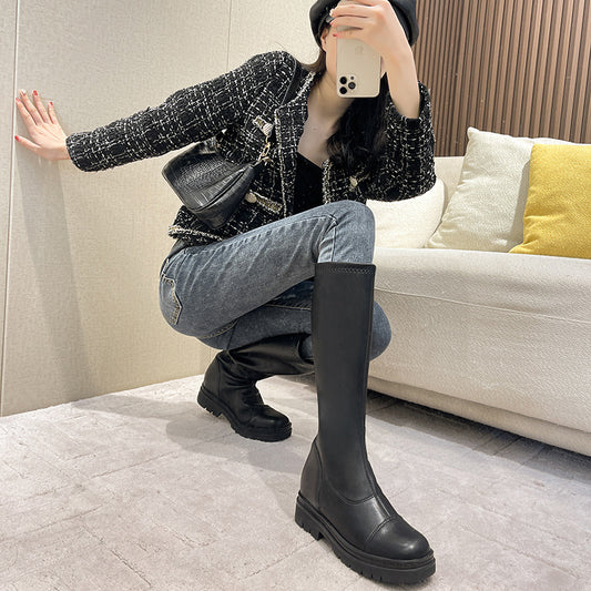Long-tube British Style High-tube Rider Boots Inner Growth Boots