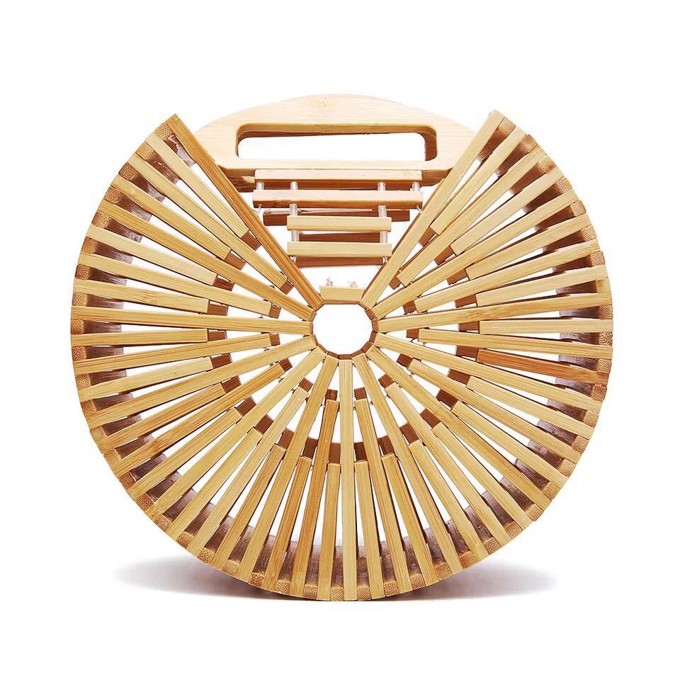 Bamboo Woven Bag High-end Portable Simple Retro