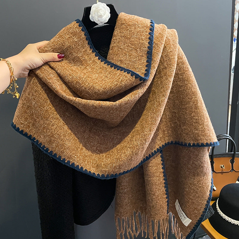 Double Sided Cashmere Thickened Student Neck