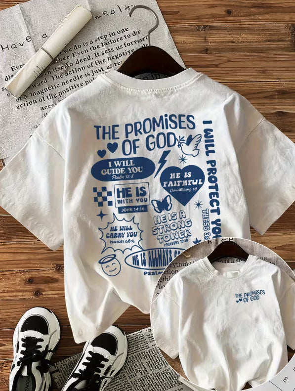 Heart- And Letter-Printed Cotton T-Shirt