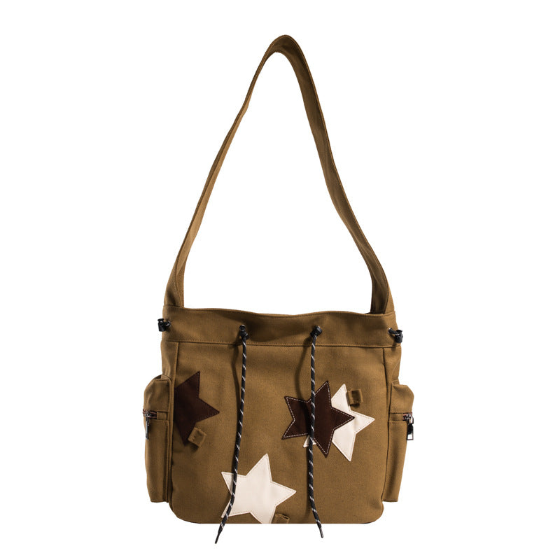 Fashion American Retro Large Capacity Shoulder Messenger Bag