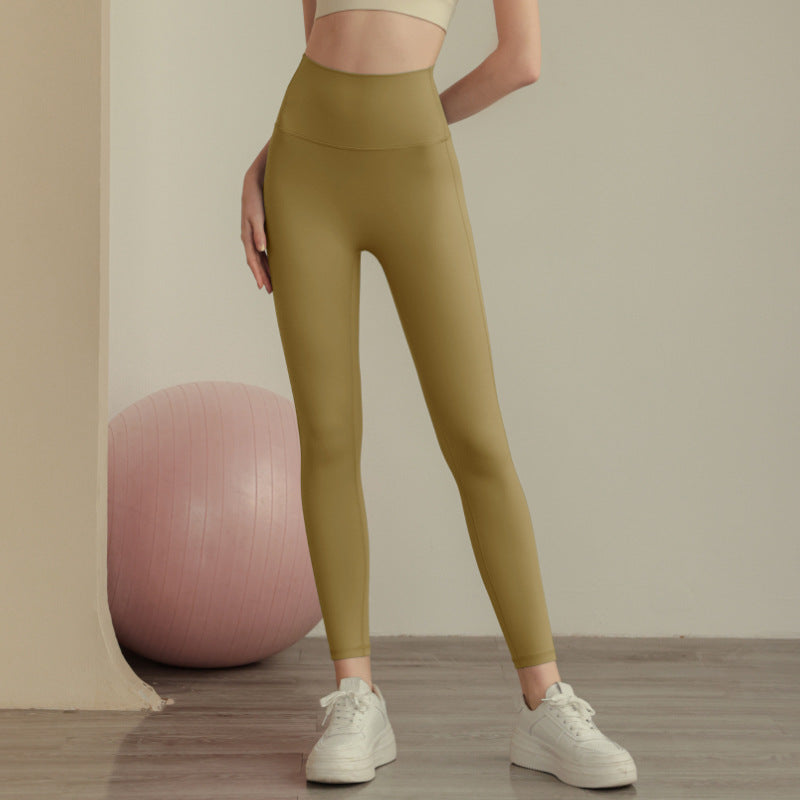 Womens High-waisted Workout Yoga Pants Quick-drying Leggings