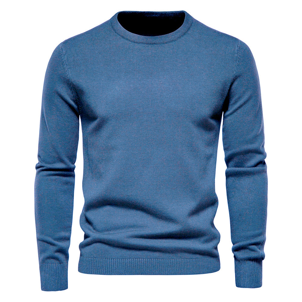 Thickened Sweater Men's Round Neck Slim Fit Men's Sweater Men's Knitwear Top