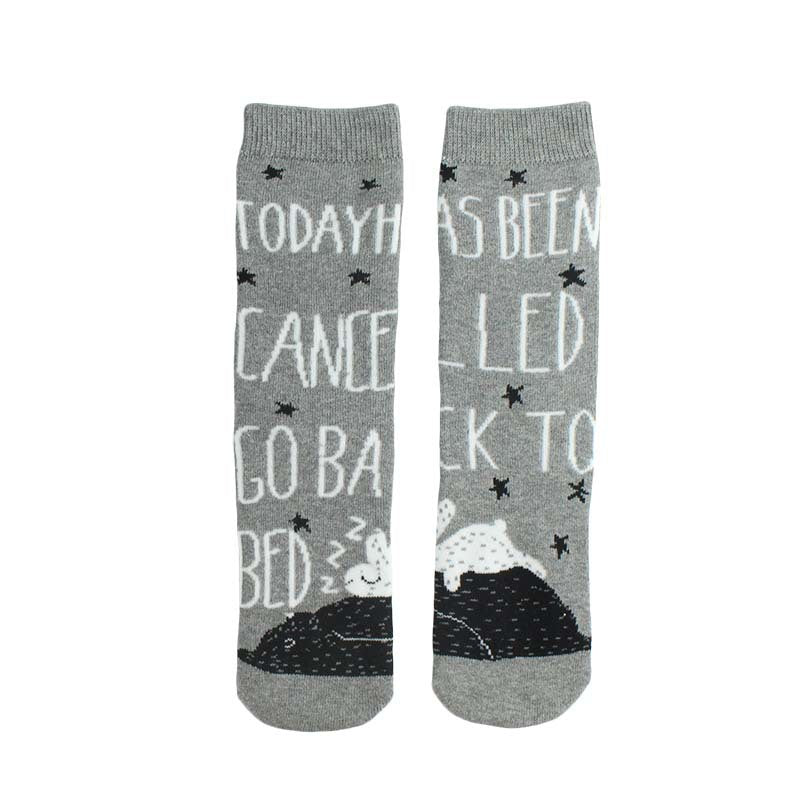 Cartoon Straight Terry Women's Socks Thickened And Warm