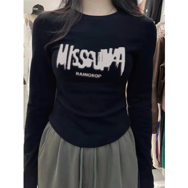 Slimming Off-the-shoulder Design Niche Inner-layer Base Top