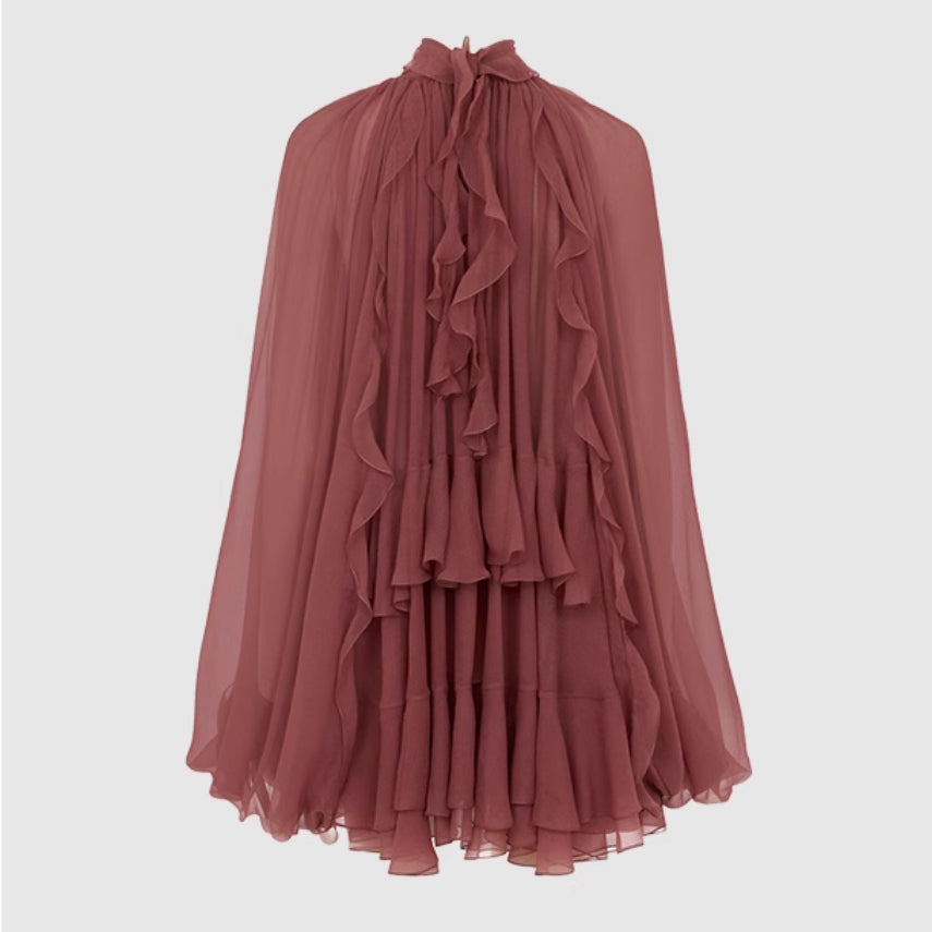 Women's Long Sleeve Three-dimensional Ruffle Top