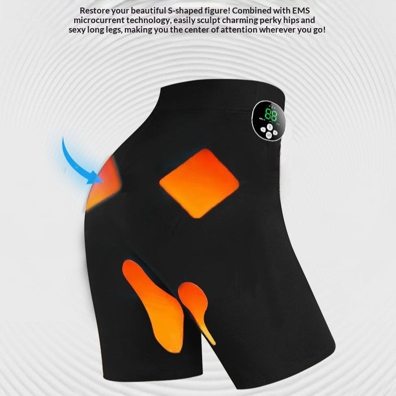 EMS Fitness Massage Pants Microcurrent Pulse Butt-Lifting Capri Pants