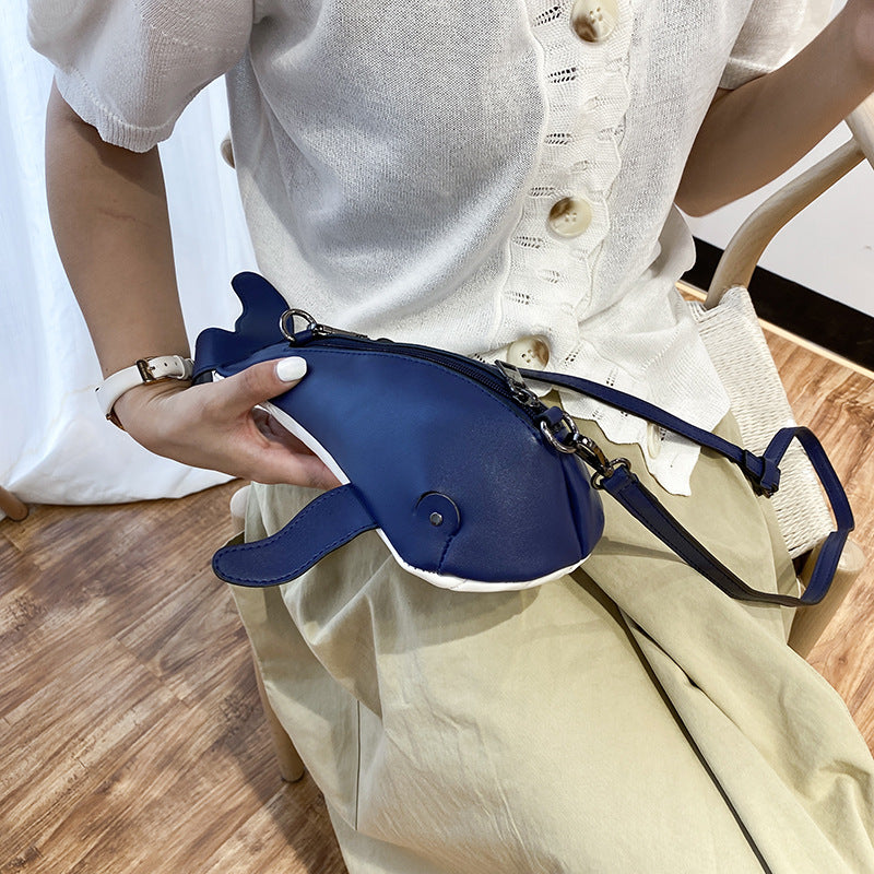 Fashion Creative Cute Stereo Whale Shoulder Bag