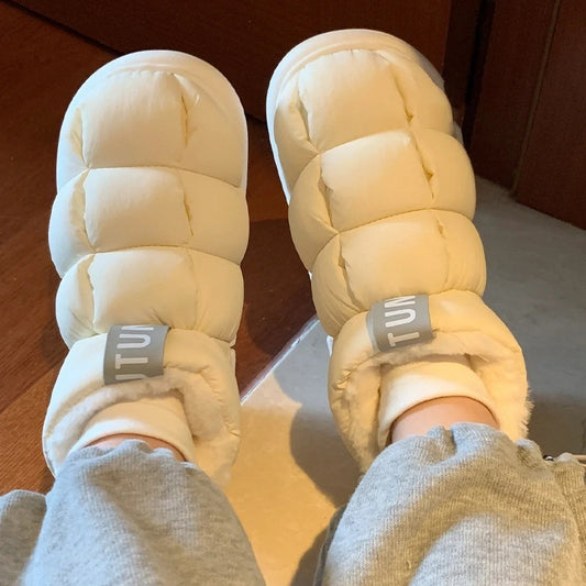 Heel-wrapping Winter Household Non-slip Soft Bottom Shit Feeling Bread Shoes