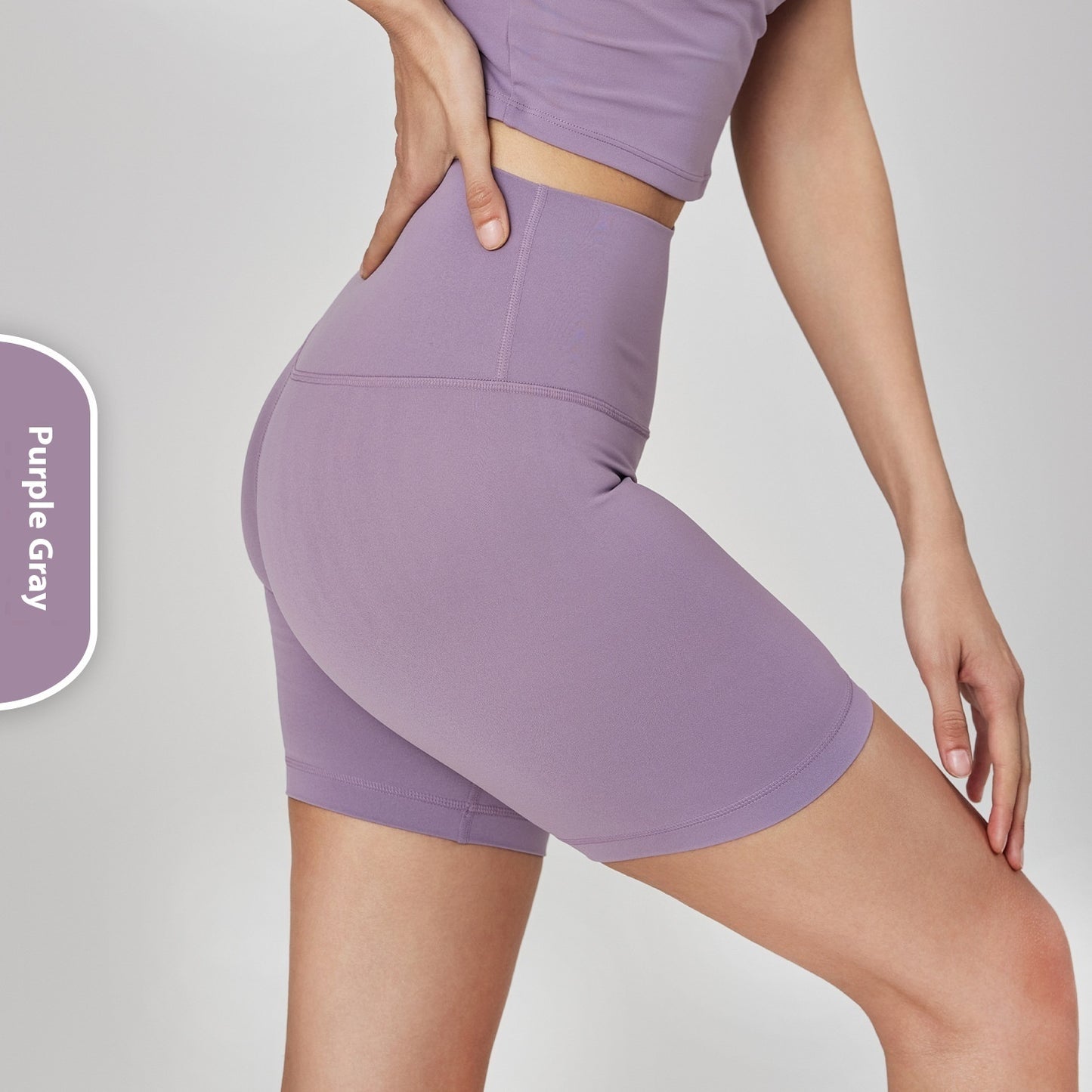 Nude No T-line Hip Lift Trepunkts Fitness Yogashorts til kvinder