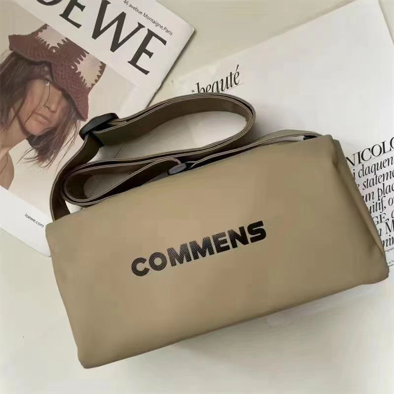 Letter Shoulder Simple Canvas Messenger Bag Fashion