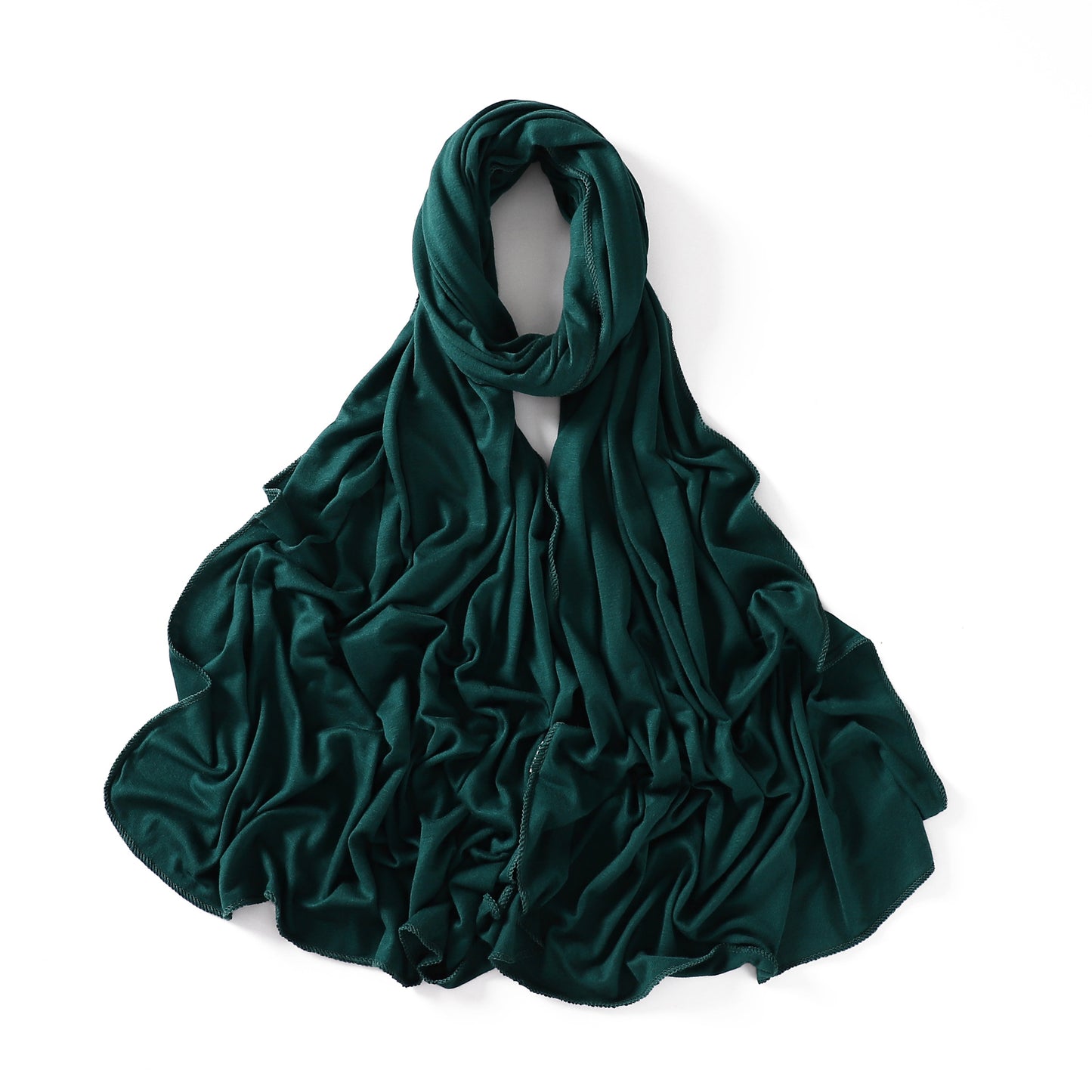 Colors Solid Color Modal Scarf Small Size Monochrome Jersey Veil Mercerized Cotton Scarf