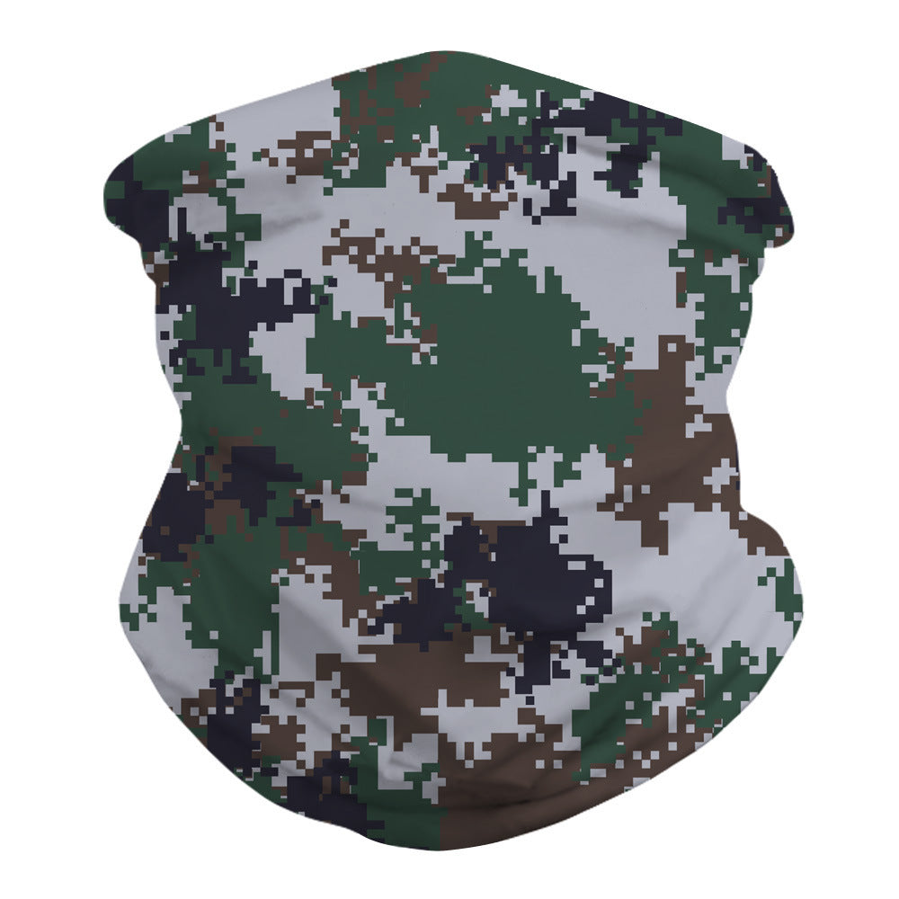Digital Camouflage Printed Outdoor Insect Repellent Riding Mask