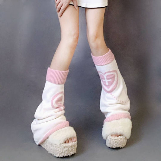 Jacquard Love Japanese Knitted Socks JK