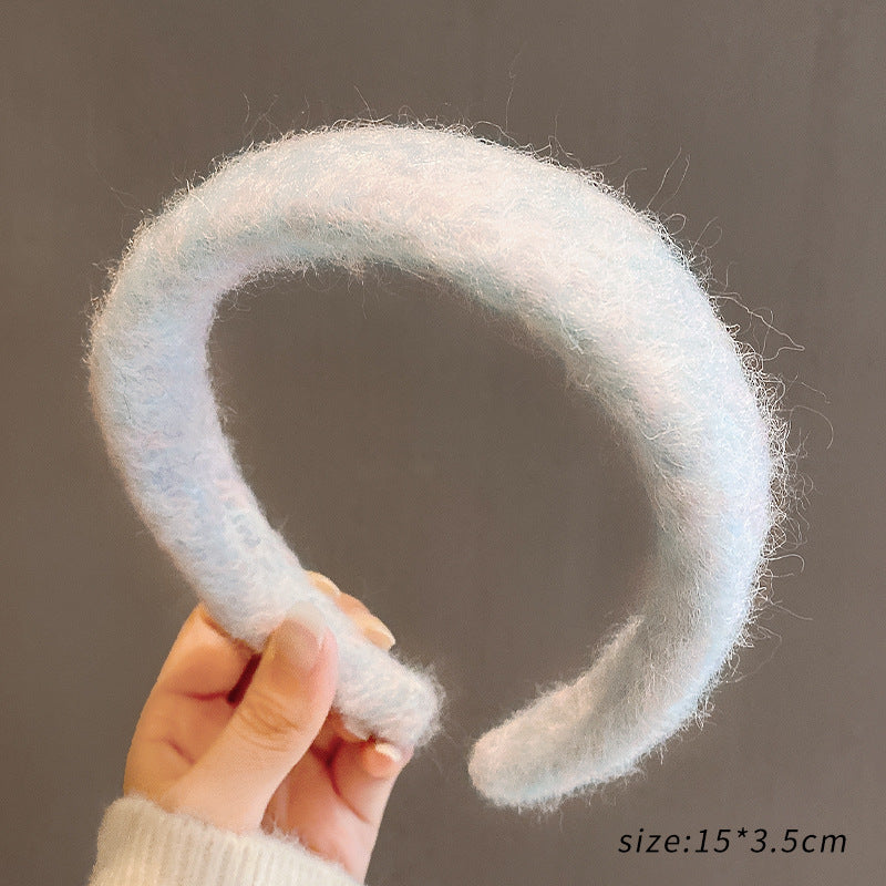 Hot Selling Retro French Style Plush Hair Band For Women