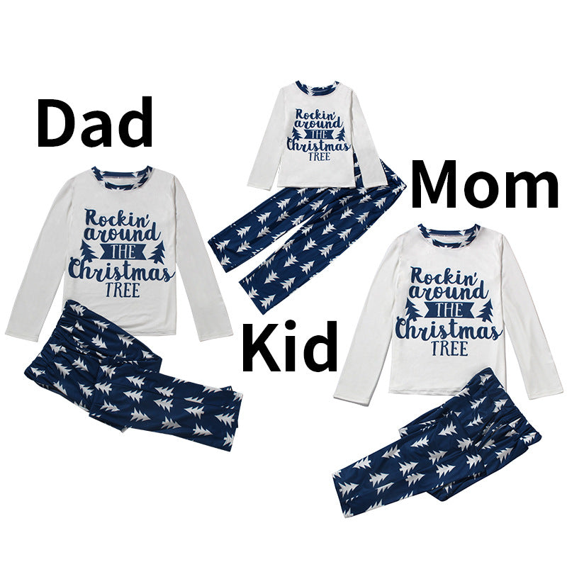 Autumn And Winter New Style European And American Fashion Printed Casual Parent-child Suit