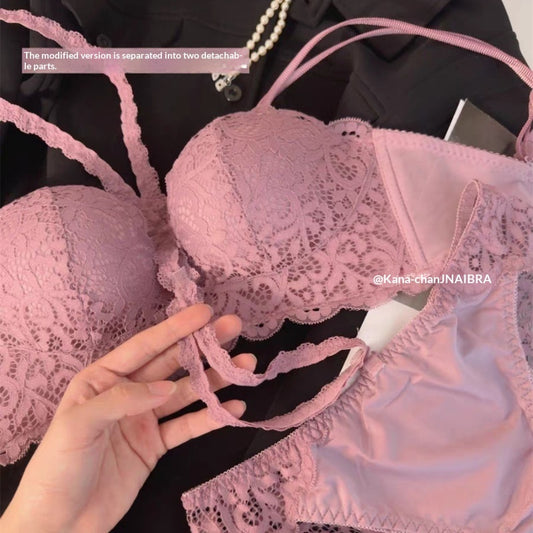 Lace Bra And Lingerie Set