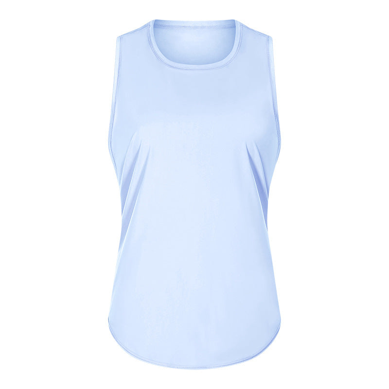 Women's Fitness Running Fashion Bandage Quick-drying Breathable And Loose Sleeveless Blouse
