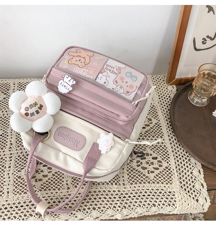 Women's Large-capacity Canvas Bag Cute Multi-purpose Shoulders