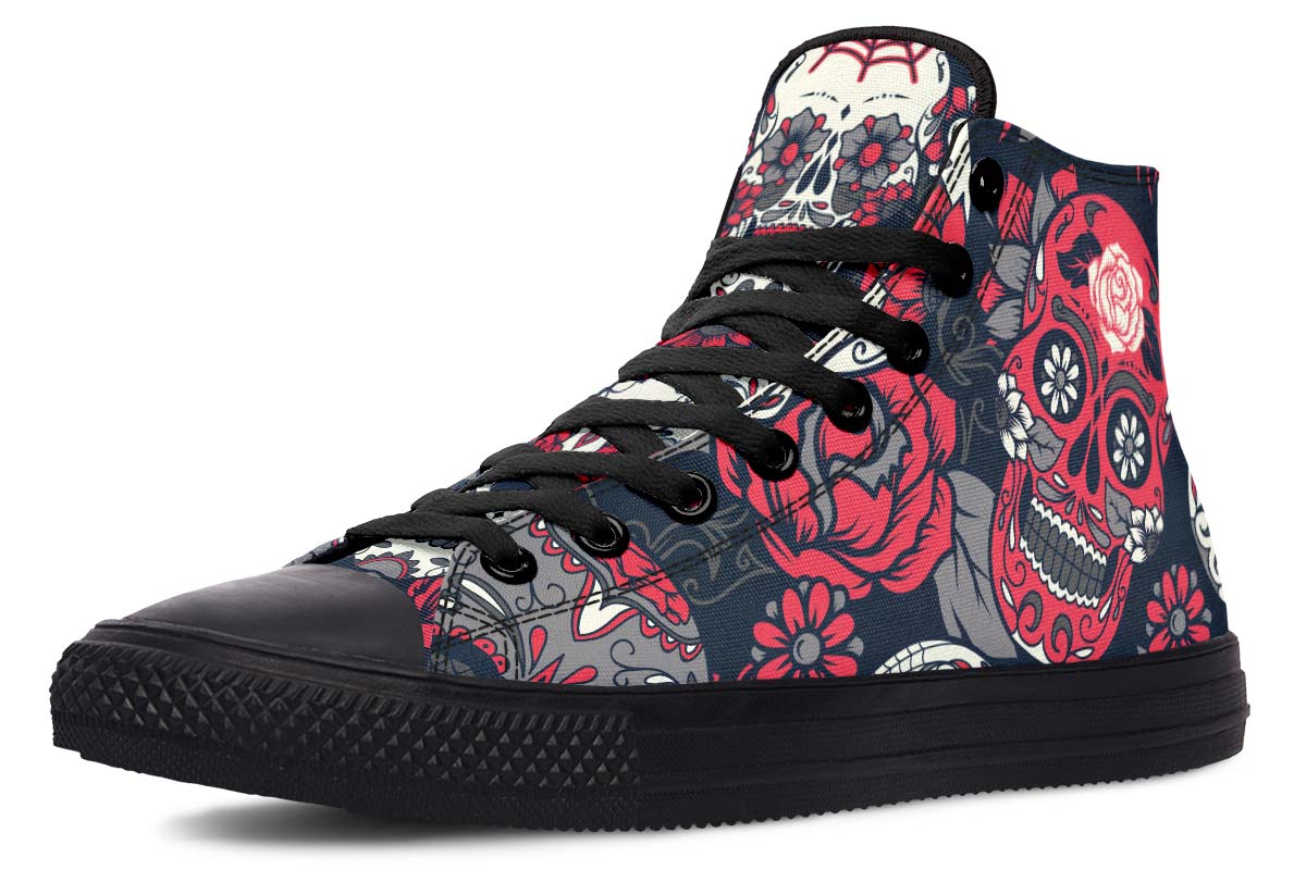 Printed Couple High-top Canvas Shoes
