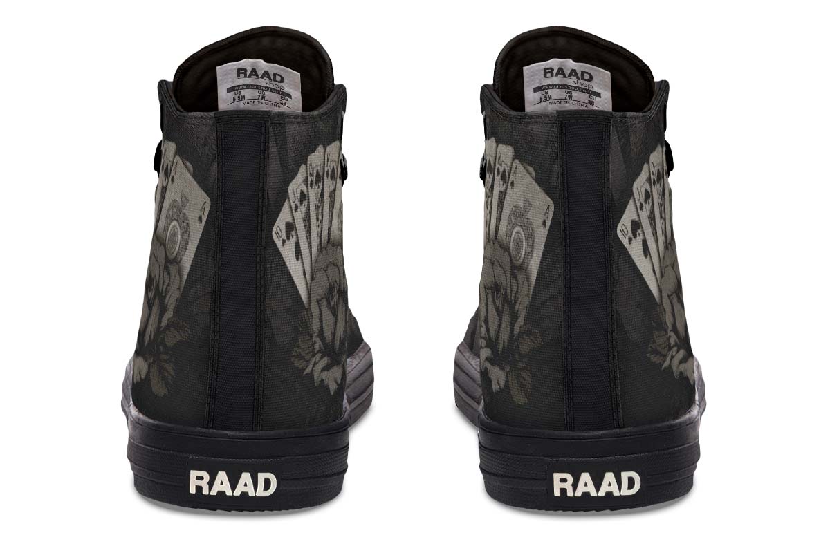 Printed Couple High-top Canvas Shoes