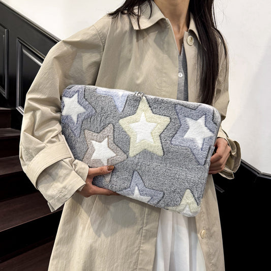 Contrast Color XINGX Plush Coin Purse Card Holder Personalized Creative Clutch