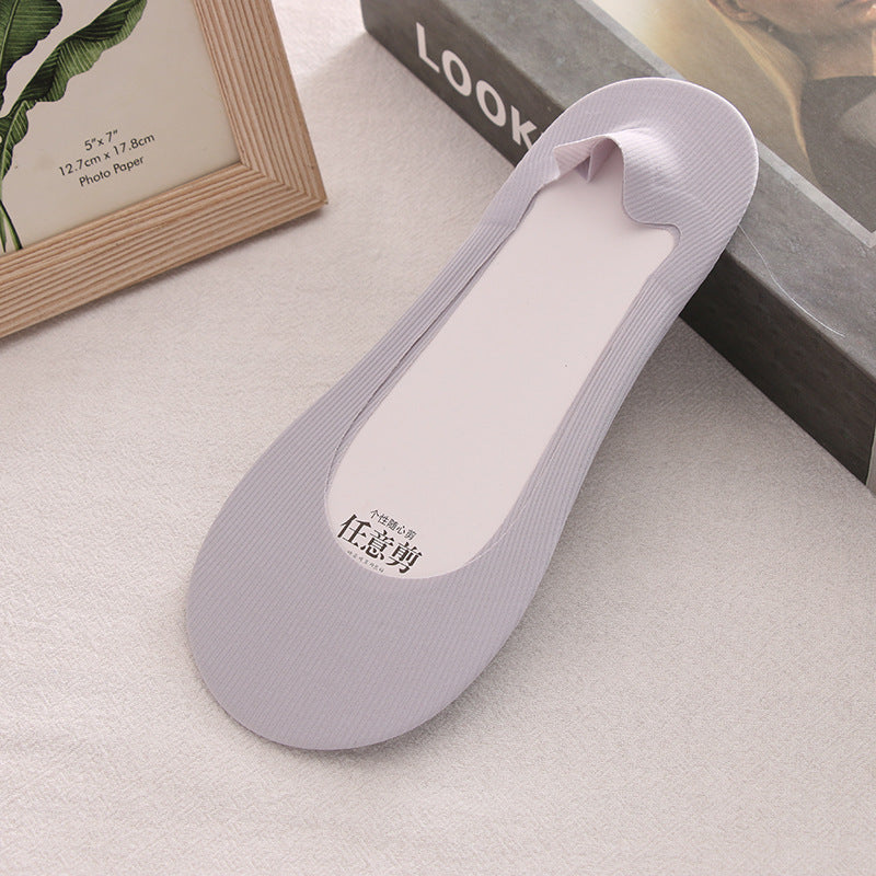 Women's Summer Non-slip Cotton Bottom Breathable Shallow Mouth Ice Stockings