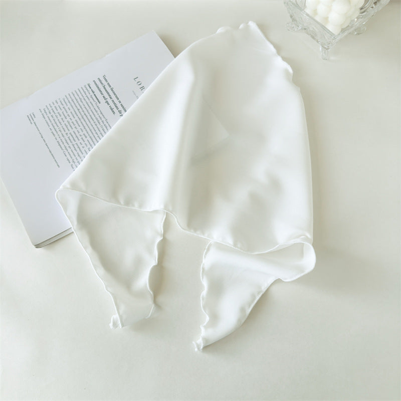 Women's Solid Color Fabric Bag Headscarf