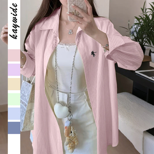 Casual Premium Striped Women's Long-sleeved Shirt