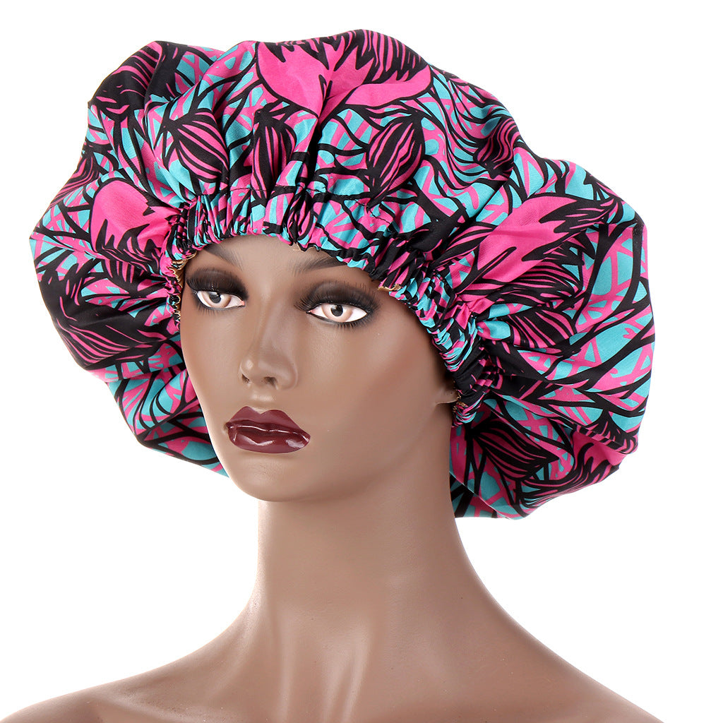 European And American Popular African Style Fashion Printing Elastic Nightcap