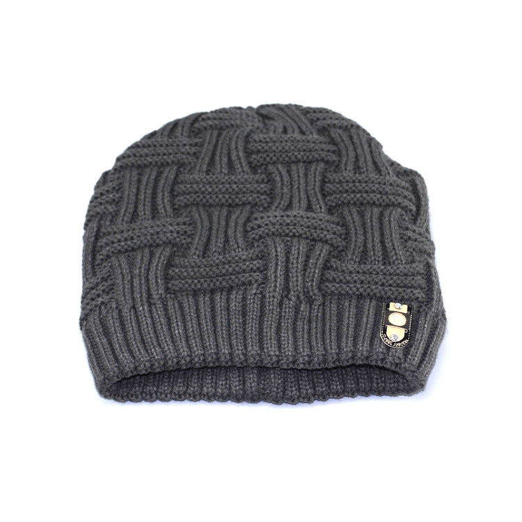 Men's Fashion Padded Jacquard Knitted Hat