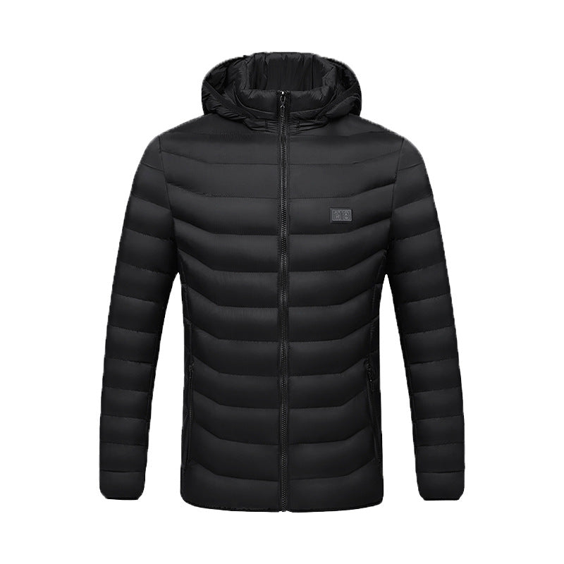 Double Control Nine District Hooded Long Sleeve Coat