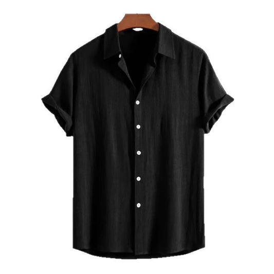 Men's Casual Loose Multi-color Beachwear Cotton And Linen