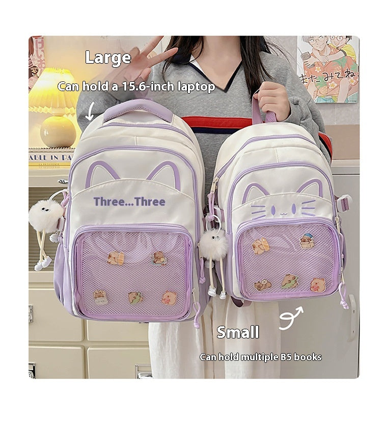 Korean Version Cartoon Large Capacity Casual Backpack