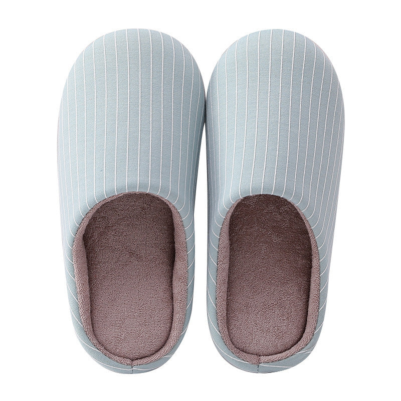 Autumn And Winter Warm Indoor Soft Shoes Couple Non-slip Home Slippers