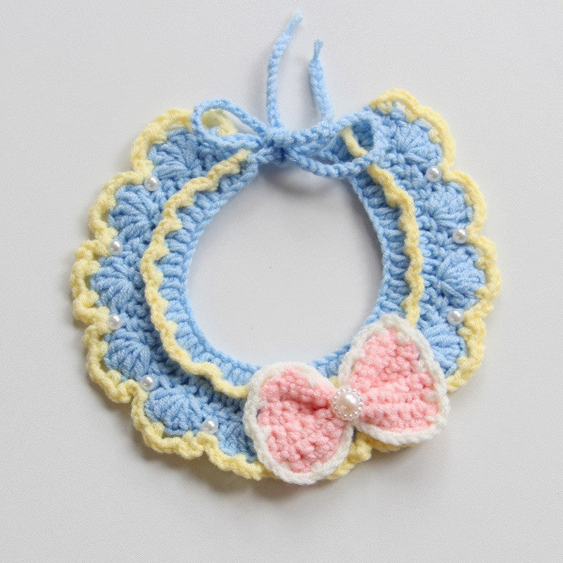 Small Dog Photo Decoration Handmade Scarf