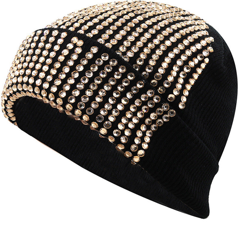 New Diamond Solid Color Handmade Wool Hat