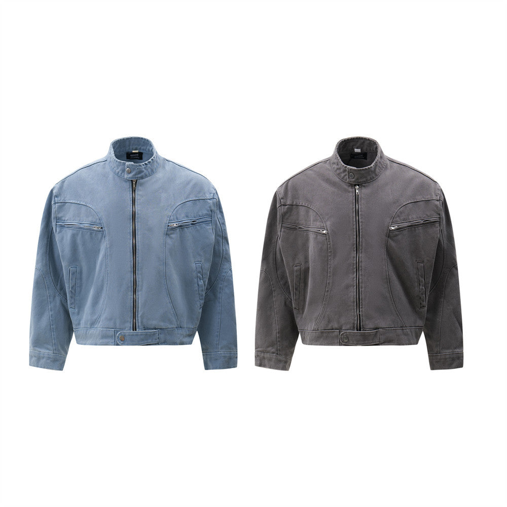 Denim Jacket Men's Punk High Street Fashionable Design Sense