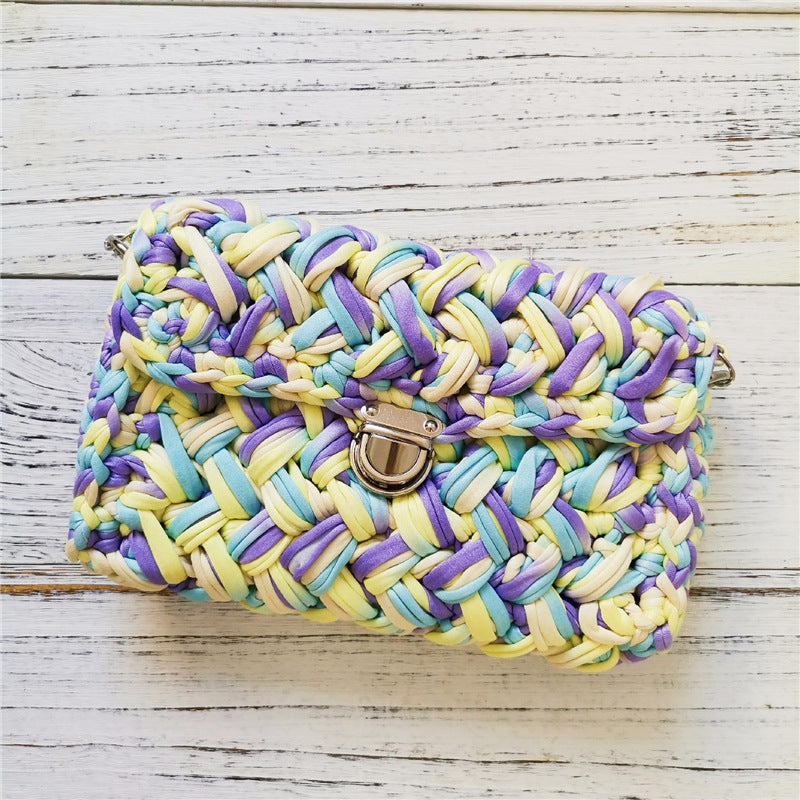 Håndlavet Crossbody Hæklet Taske Lille Parfume Strikketaske
