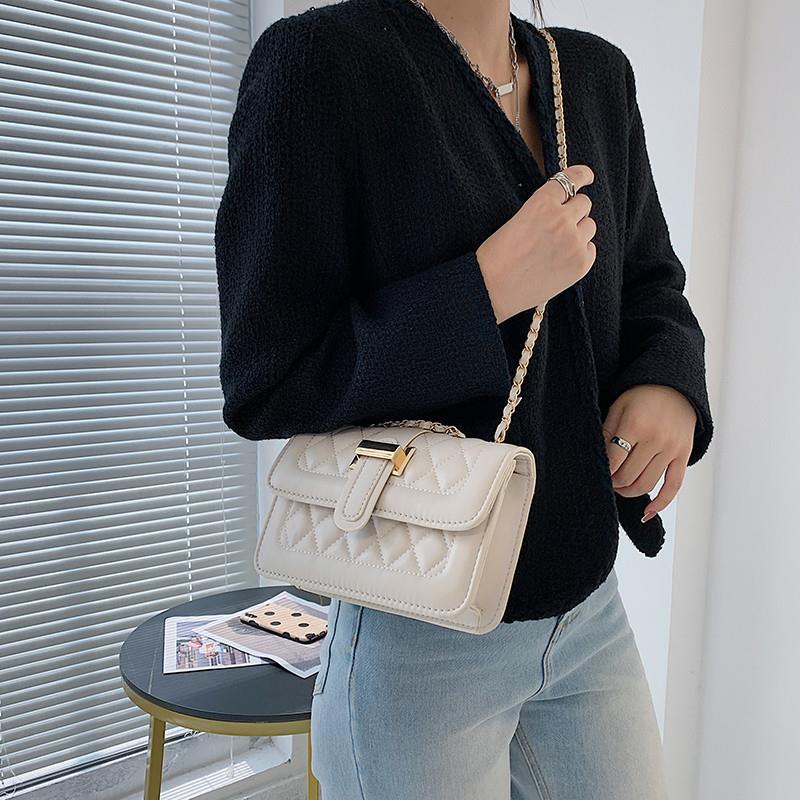 Modekæde Crossbody Casual Tekstur Håndtaske Skuldertaske