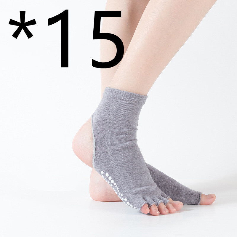Women's Mid-tube Five-finger Split-finger Yoga Socks