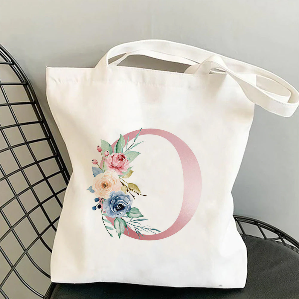 Printed Single Shoulder Folding Shopping Bag