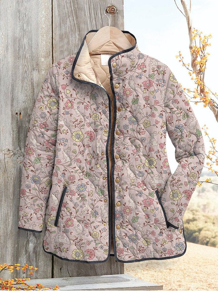 Women's Fashion Tuck Flower Digital Printed Female Cotton Clothing
