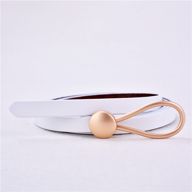 Women's Fashion Simple Leather Decorative Belt