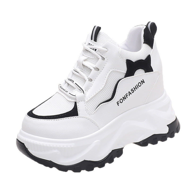 Thick Bottom Height Increasing Insole Casual Daddy Shoes Muffin Sports Women