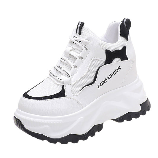 Thick Bottom Height Increasing Insole Casual Daddy Shoes Muffin Sports Women