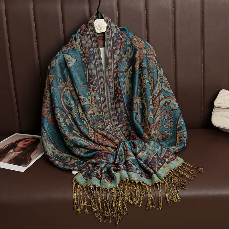 Jacquard Outerwear Women's Shawl Spring And Summer